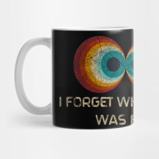 Retro Stripes Funny Saying I Forget What Eight Was For - Violent femmes kiss Mug